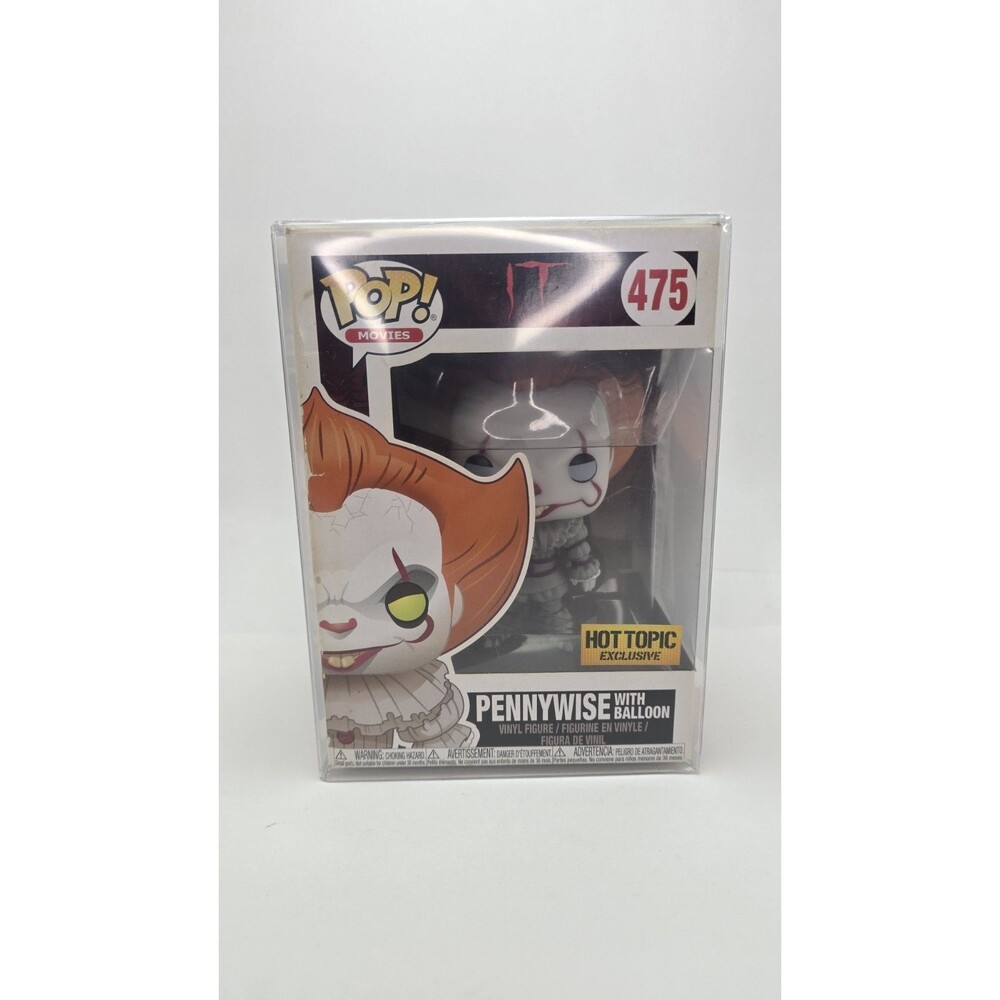 Funko Pop! Movies IT Pennywise w/ Balloon 475 W/protector, read desciption.